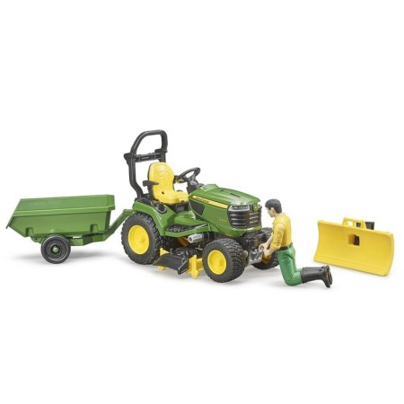 Bruder - Tractor Cu Remorca John Deere Si Gradinar Bruder - 1
